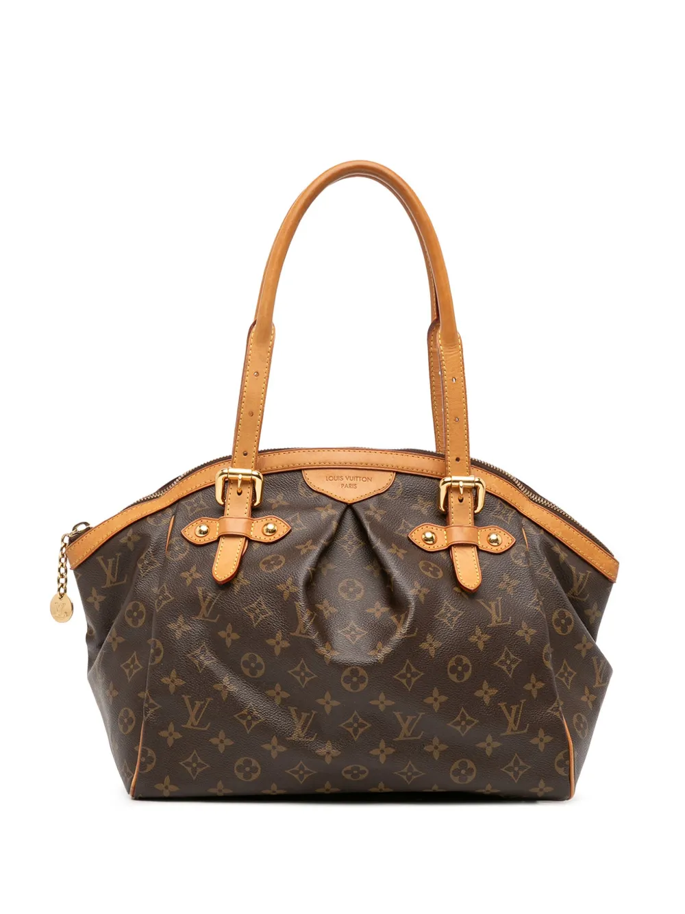 Pre-owned Louis Vuitton 2009 Monogram Tivoli Gm Shoulder Bag In Brown