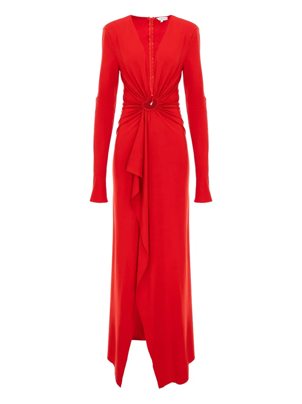 Cuanna Katherina Ring-detail Maxi Dress In Red