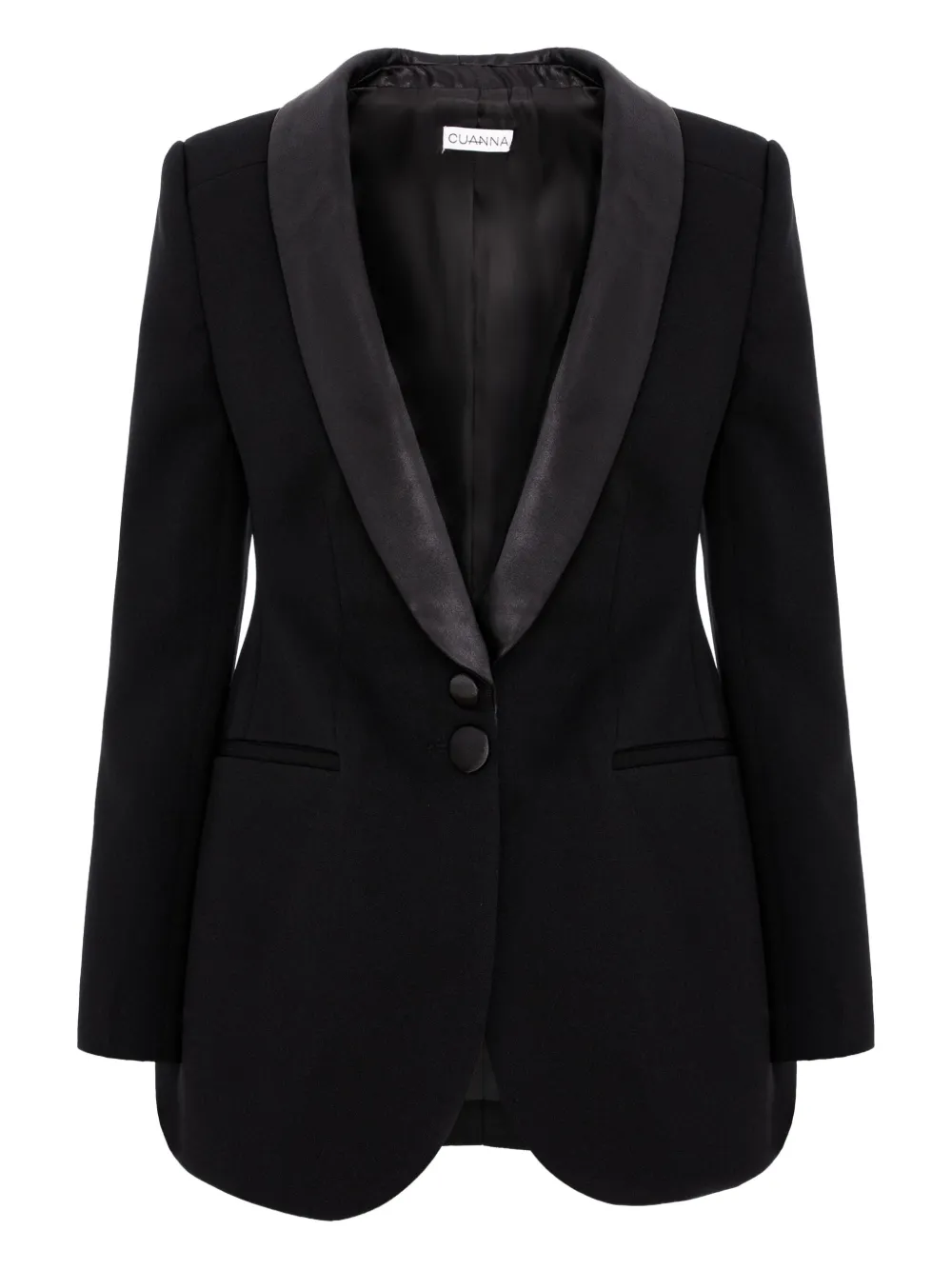 Cuanna Bella Shawl-lapel Blazer In Black