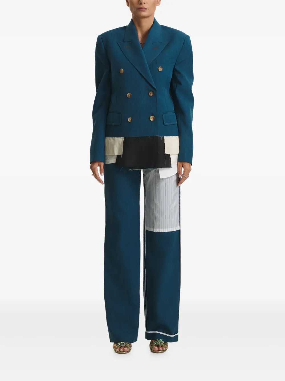 Cuanna Margie Double-breasted Blazer In Blue