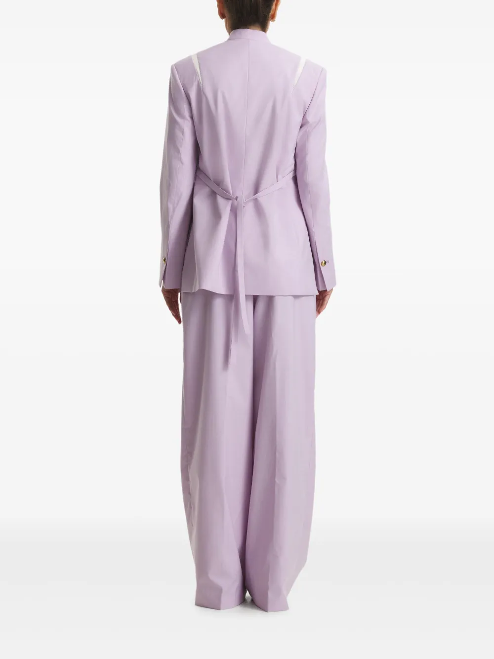 Cuanna Clarisa Double-breasted Blazer In Purple