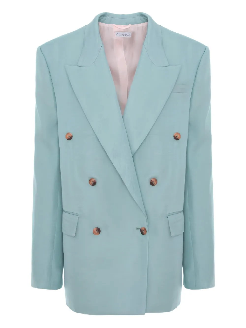 Cuanna Betty Double-breasted Blazer In Blue