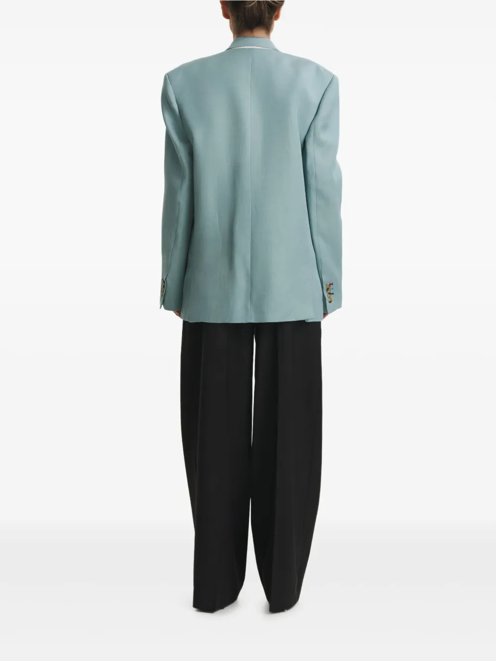 Cuanna Betty Double-breasted Blazer In Blue