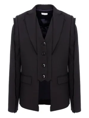 MM6 Maison Margiela テーラードジャケット | ブラック | FARFETCH JP