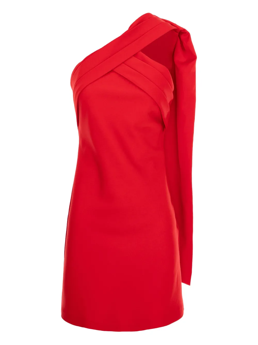 Cuanna Kelly One-shoulder Mini Dress In Red