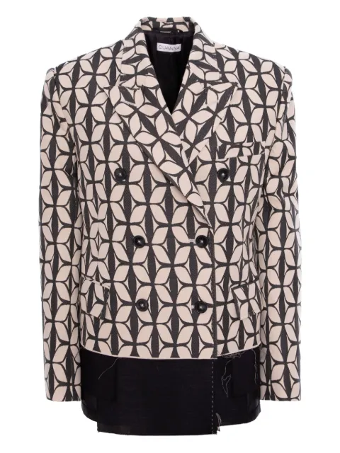 CuAnna chamarra con doble botonadura