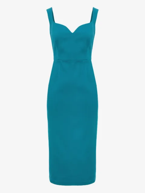 CuAnna SUSIE sweetheart-neck midi dress
