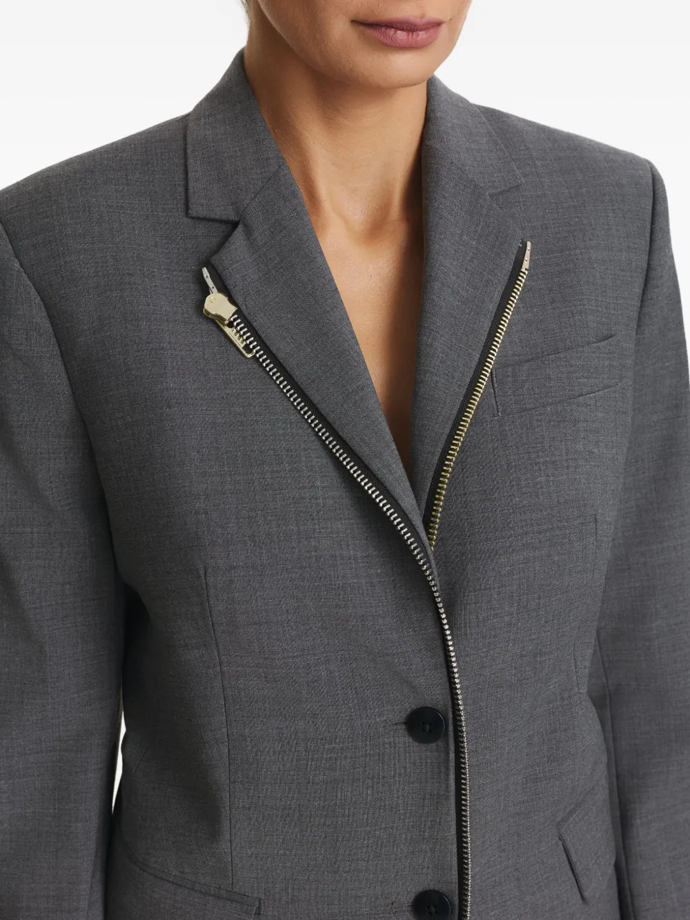 Cuanna Wanda Zip-up Jacket In Gray
