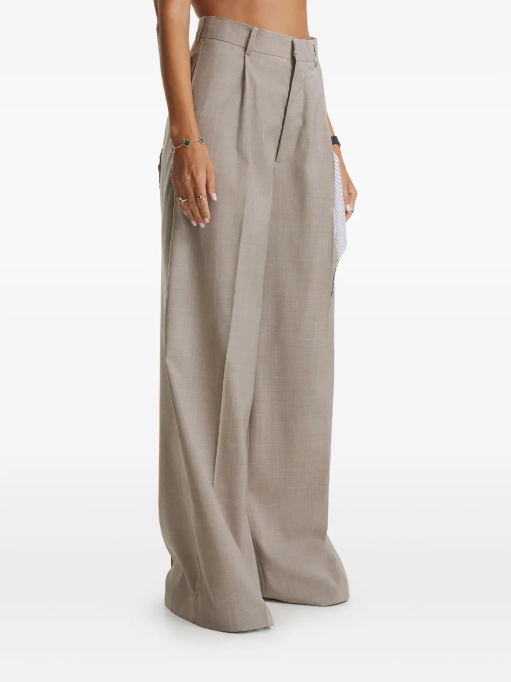 Cuanna Tyra Pleated Trousers In Neutral