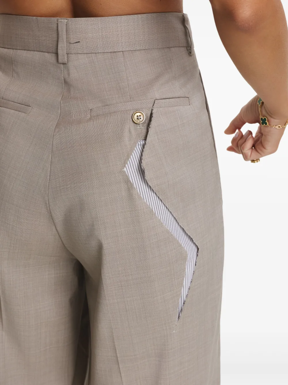 Cuanna Tyra Pleated Trousers In Neutral