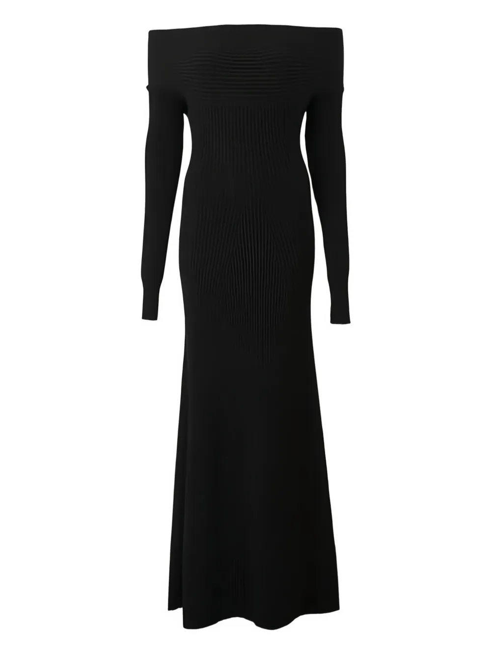 A.w.a.k.e. Off-shoulder Maxi Dress In Black