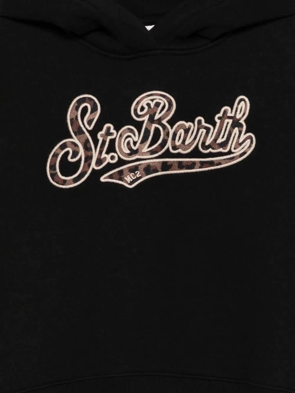 MC2 Saint Barth Kids Mindy hoodie met logo Zwart