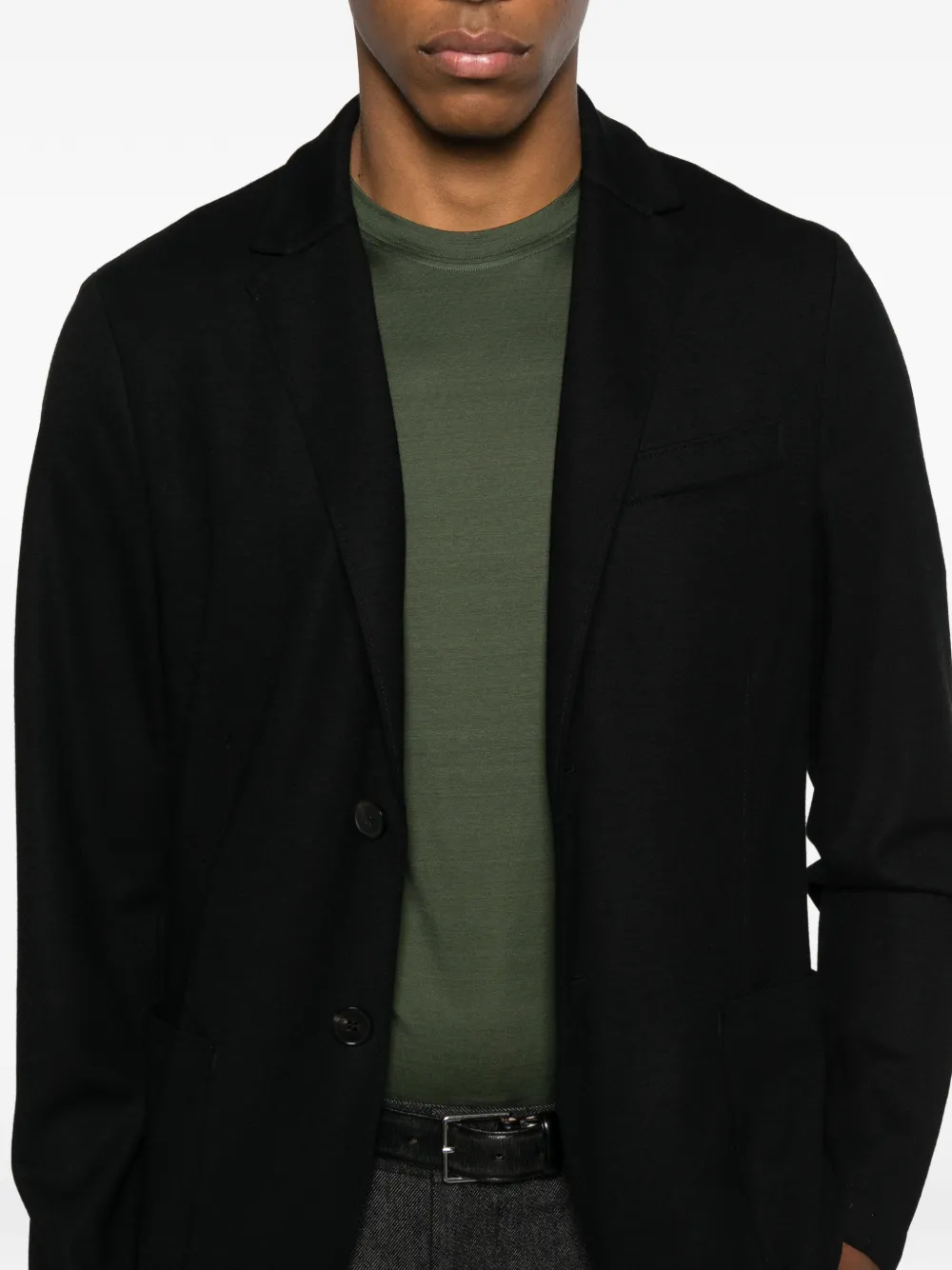 Harris Wharf London Blazer met enkele rij knopen Zwart