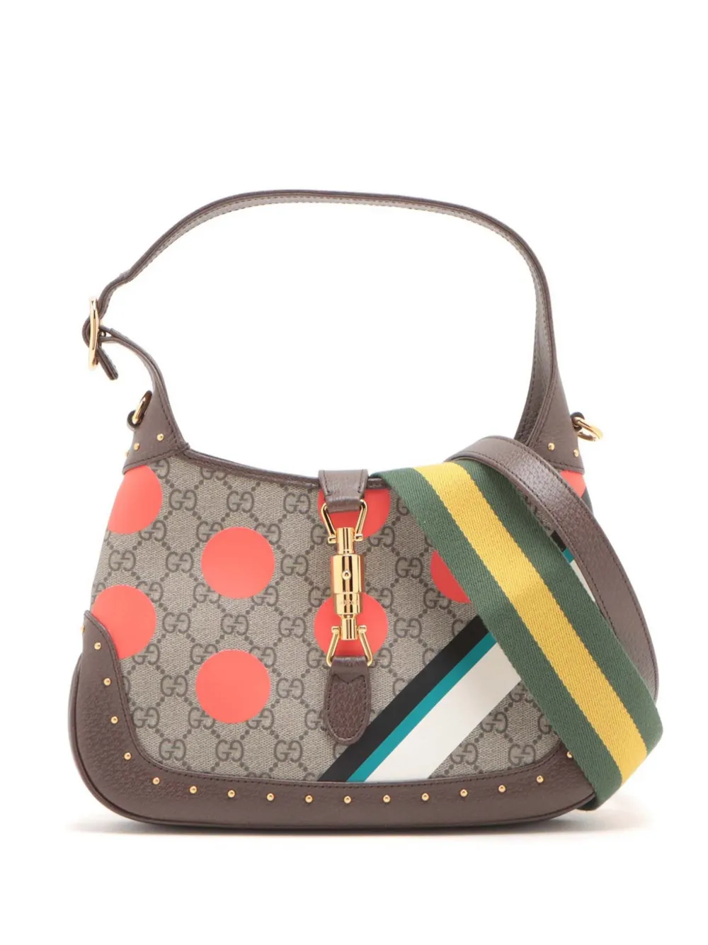 Gucci Pre-Owned 2016-2025 スモール GGスプリーム ポルカドット ジャッキー 1961 サッチェルバッグ -