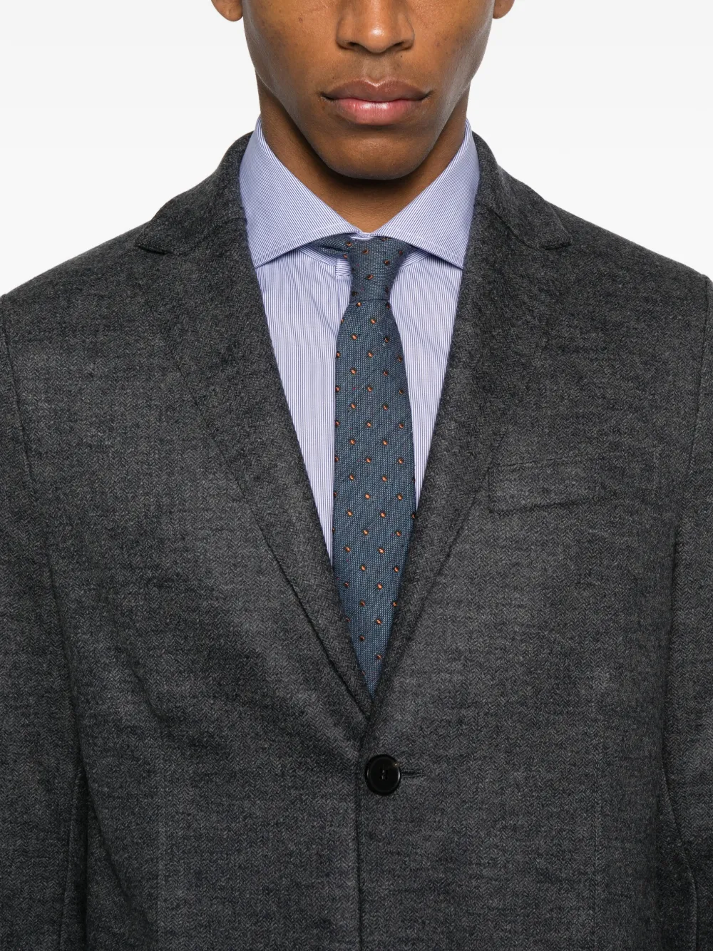 Harris Wharf London Blazer met enkele rij knopen Grijs