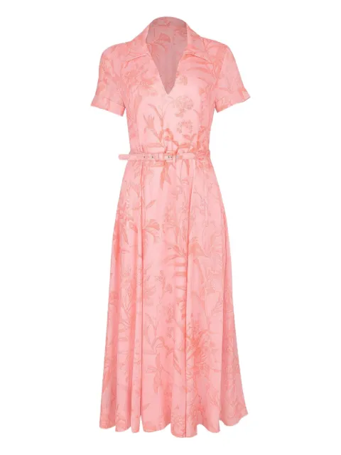 Monique Lhuillier vestido largo con estampado floral