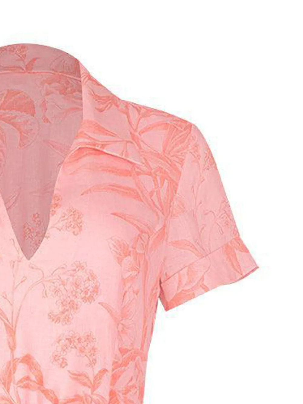 Monique Lhuillier Belted Floral-print Maxi Dress In Pink
