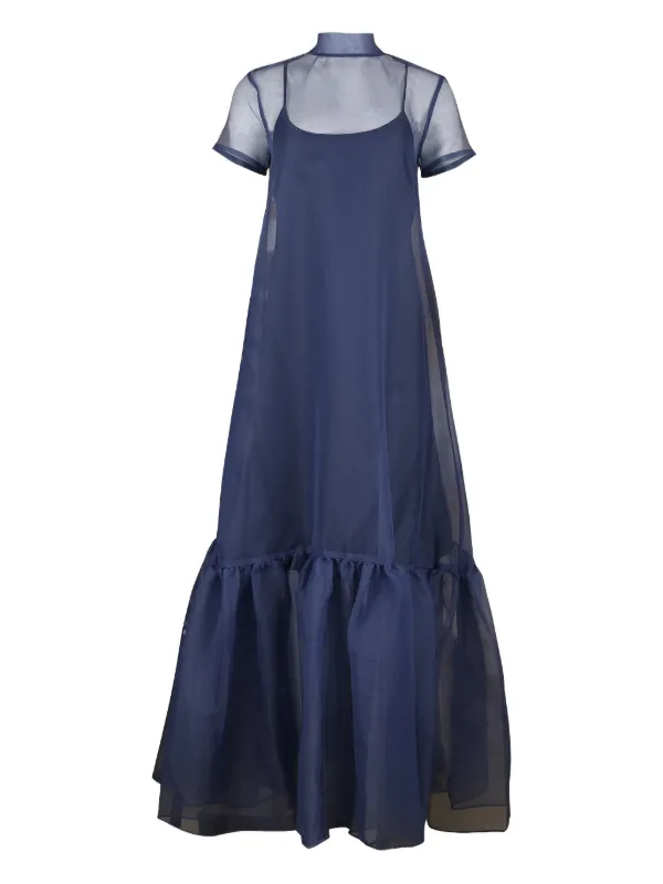 STAUD, Calluna Dress in Navy, Size XS