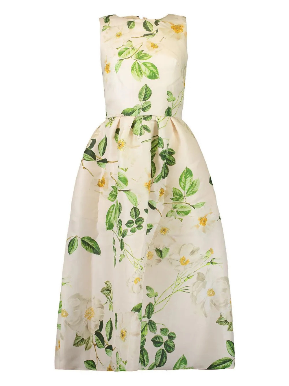Monique Lhuillier floral-print maxi dress - Toni neutri