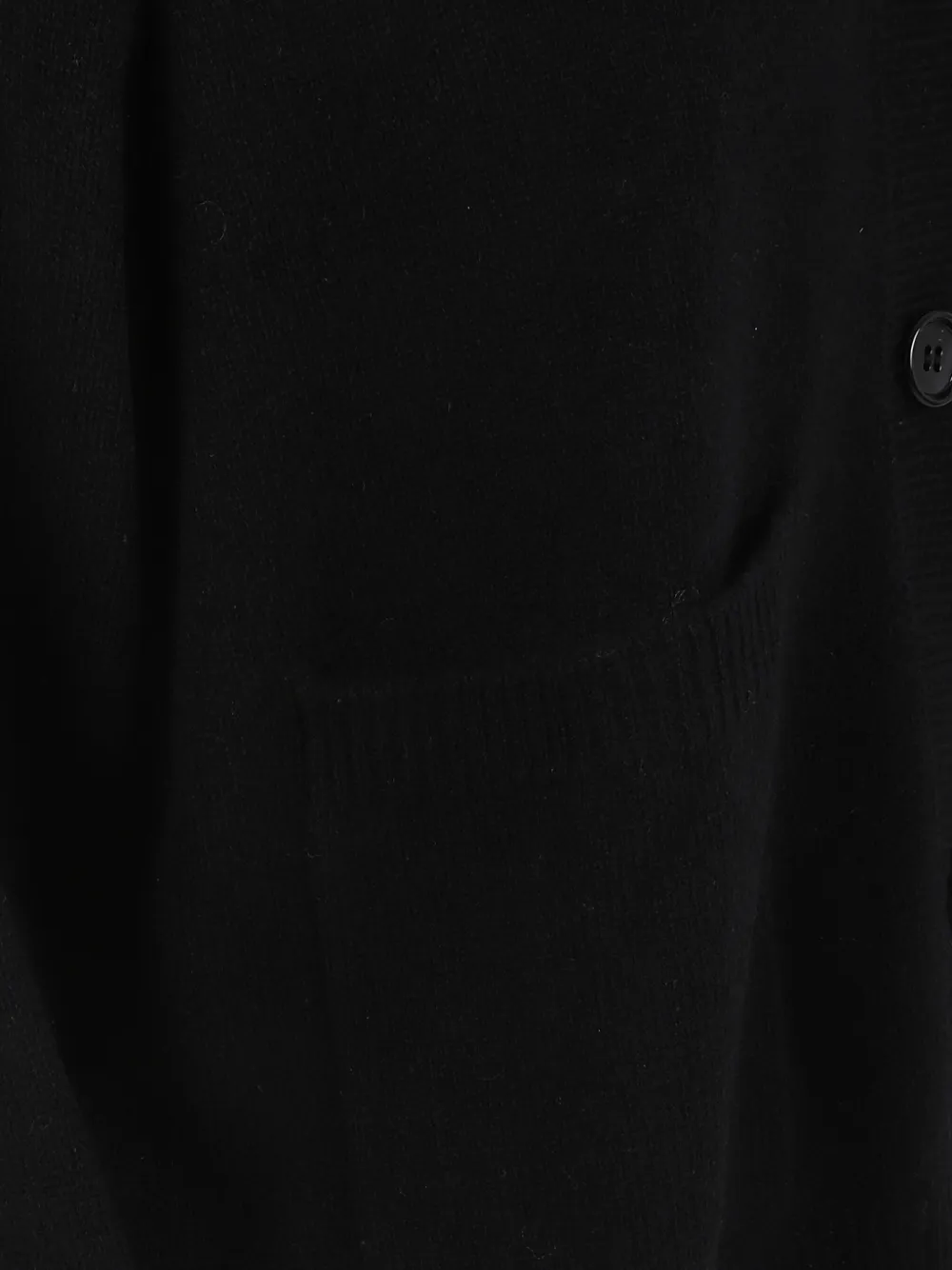 Allude Vest met zak en knoop Zwart