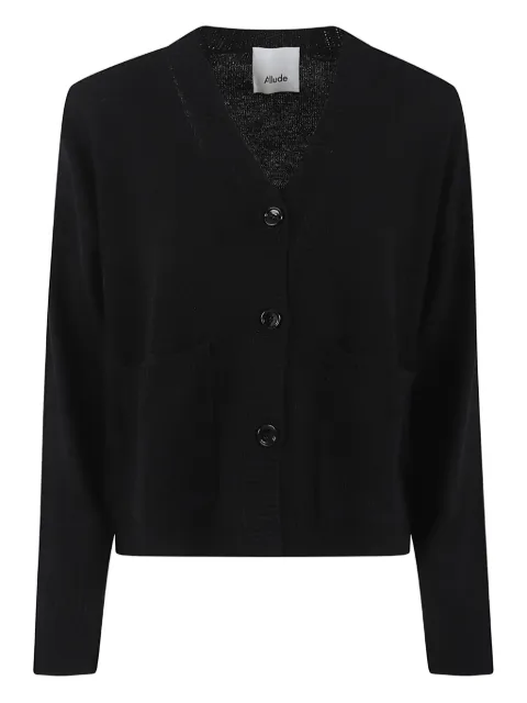 Allude button pocket cardigan
