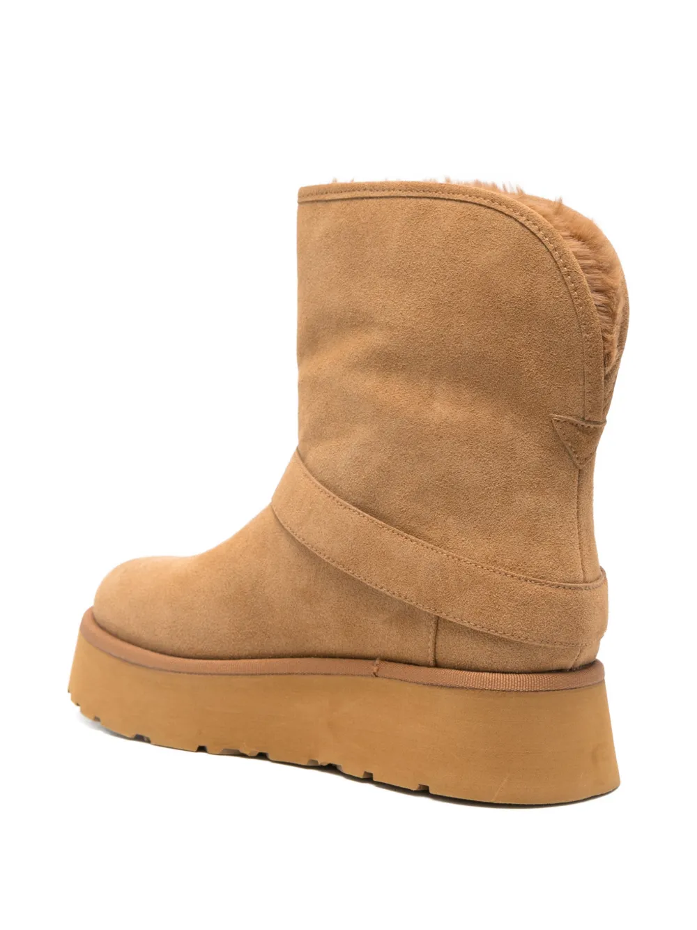 Guess Usa Dolsay Buckle-strap Boots In Brown