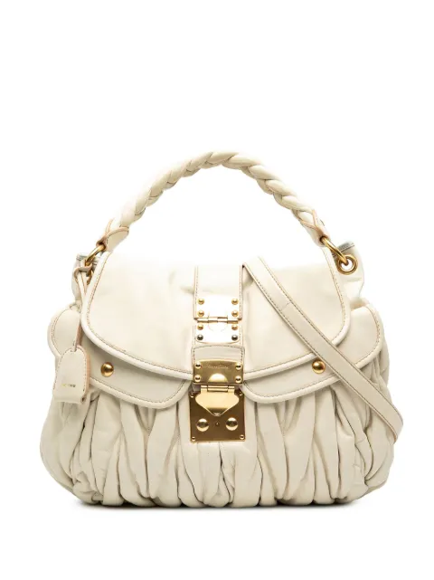 Miu Miu Pre-Owned 2010 Matelasse Nappa Coffer satchel