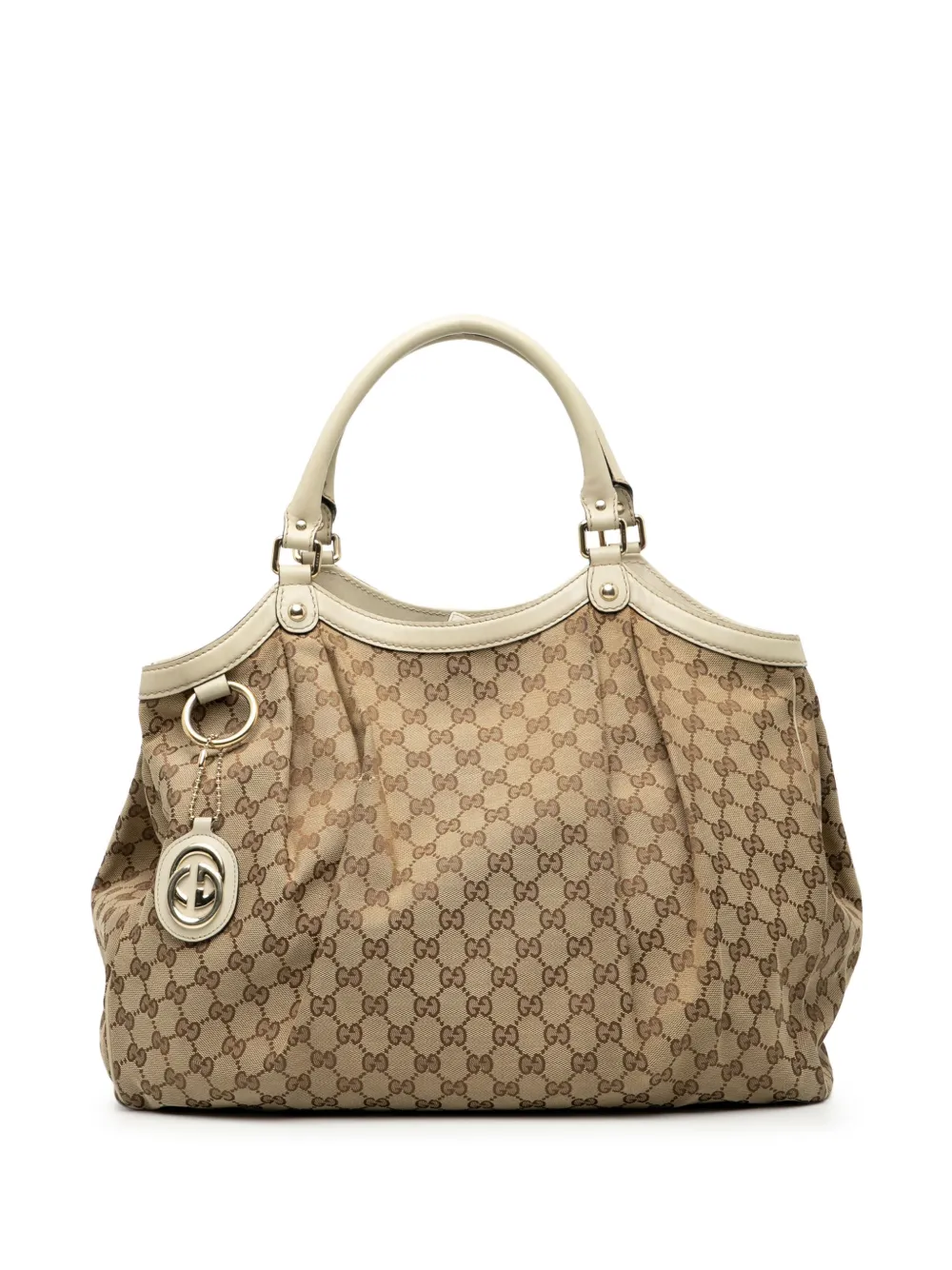 Gucci Pre-Owned 2000-2015 Large GG Canvas Sukey tote bag - ブラウン Gucci Pre-Owned 2000-2015 Large GG Canvas Sukey tote bag - ブラウン