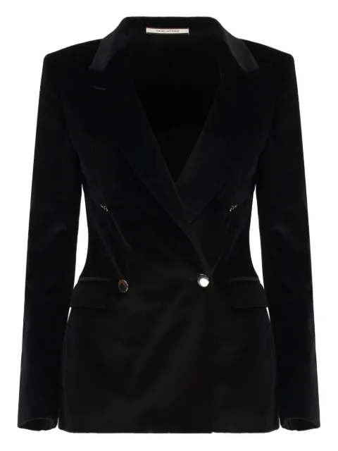 Tagliatore double-breasted velvet jacket