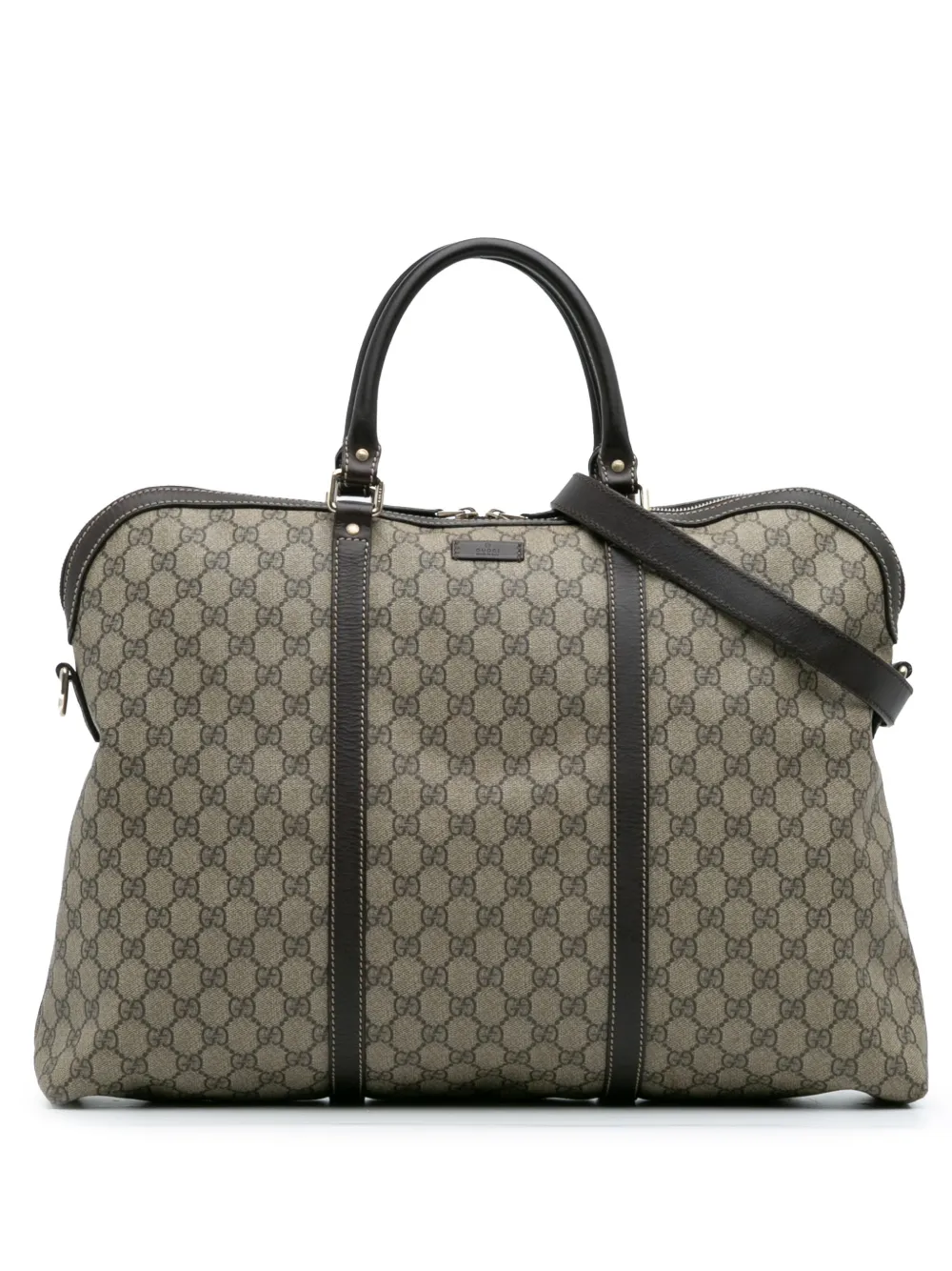 Gucci Pre-Owned 2016-2025 GGスプリーム ボストンバッグ - ブラウン Gucci Pre-Owned 2016-2025 GGスプリーム ボストンバッグ - ブラウン