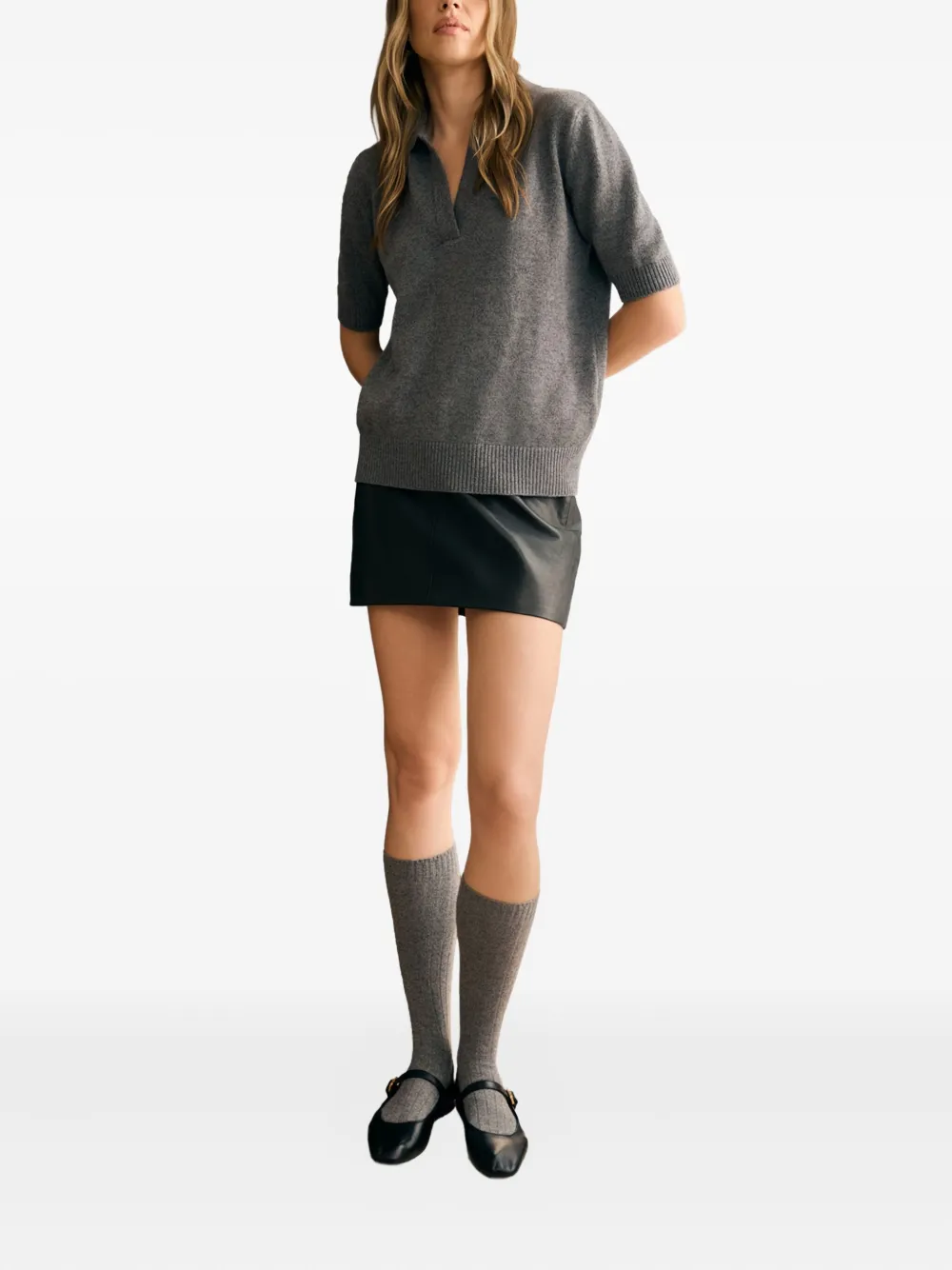 ETHER Maru polo-collar sweater | Knitted Sweaters | Image 2