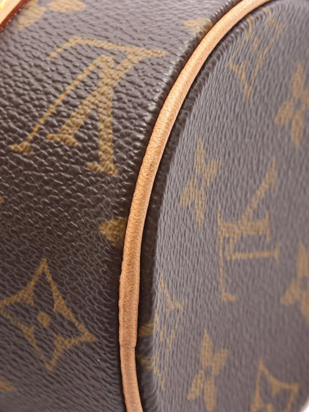 Pre-owned Louis Vuitton 2003 Monogram Papillon 19 Handbag In Brown