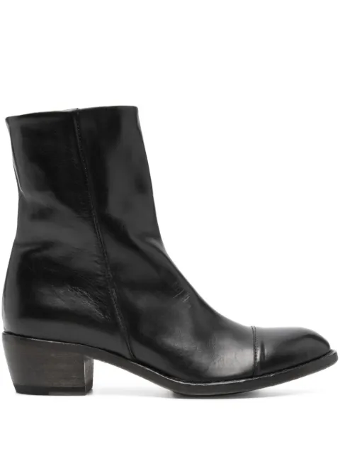 Shoto 45mm zip-fastening leather boots