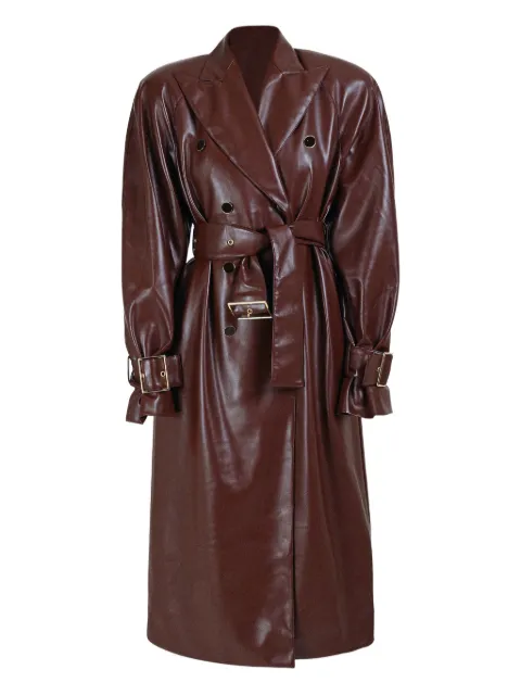 Rowen Rose double-breasted belted coat