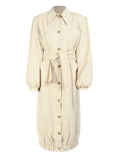 Rowen Rose buttonedup belted coat