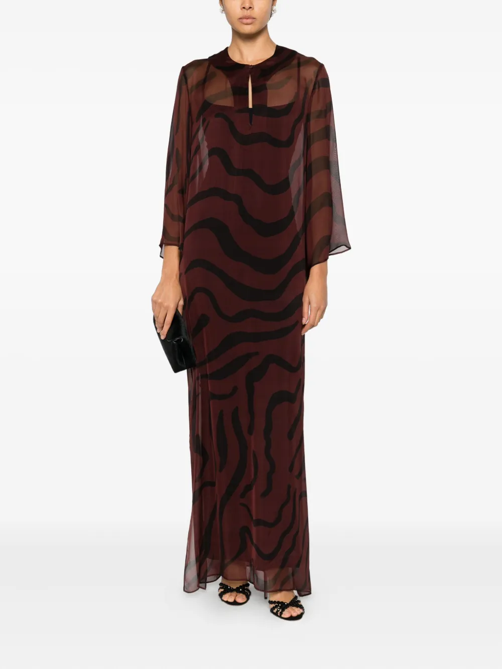 Raquel Diniz Beleza printed maxi dress - Rood