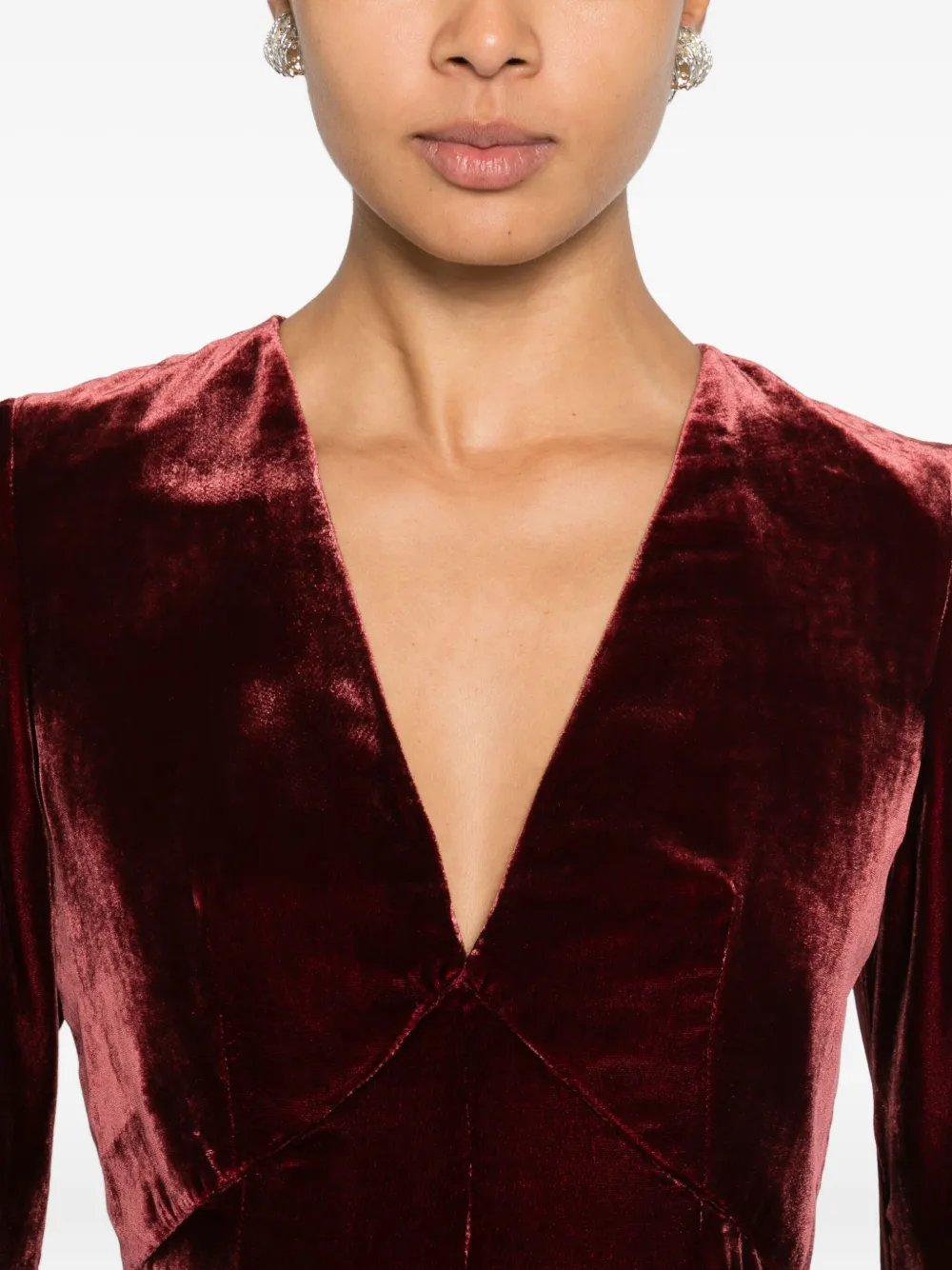 Raquel Diniz Ioanna midi-jurk Rood