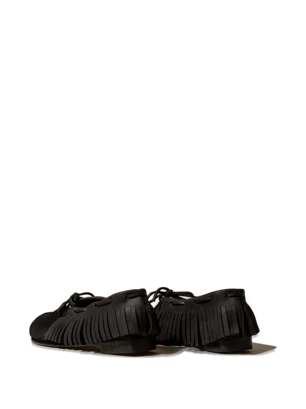 Hereu Tilla Fringes Loafers In Black