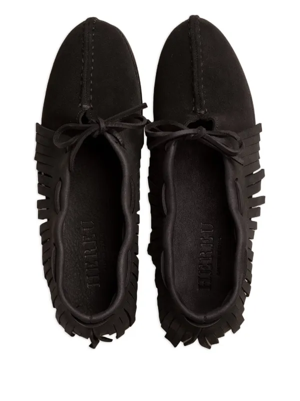 Hereu Tilla Fringes Loafers | Black | FARFETCH