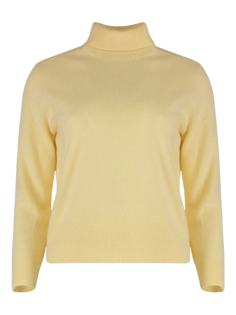 Vince Three-quarter Sleeve Turtleneck Sweater In Gold
