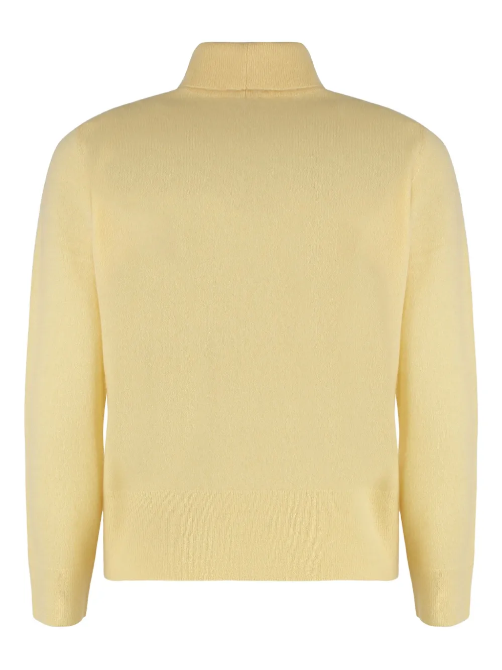 Vince Three-quarter Sleeve Turtleneck Sweater In Gold