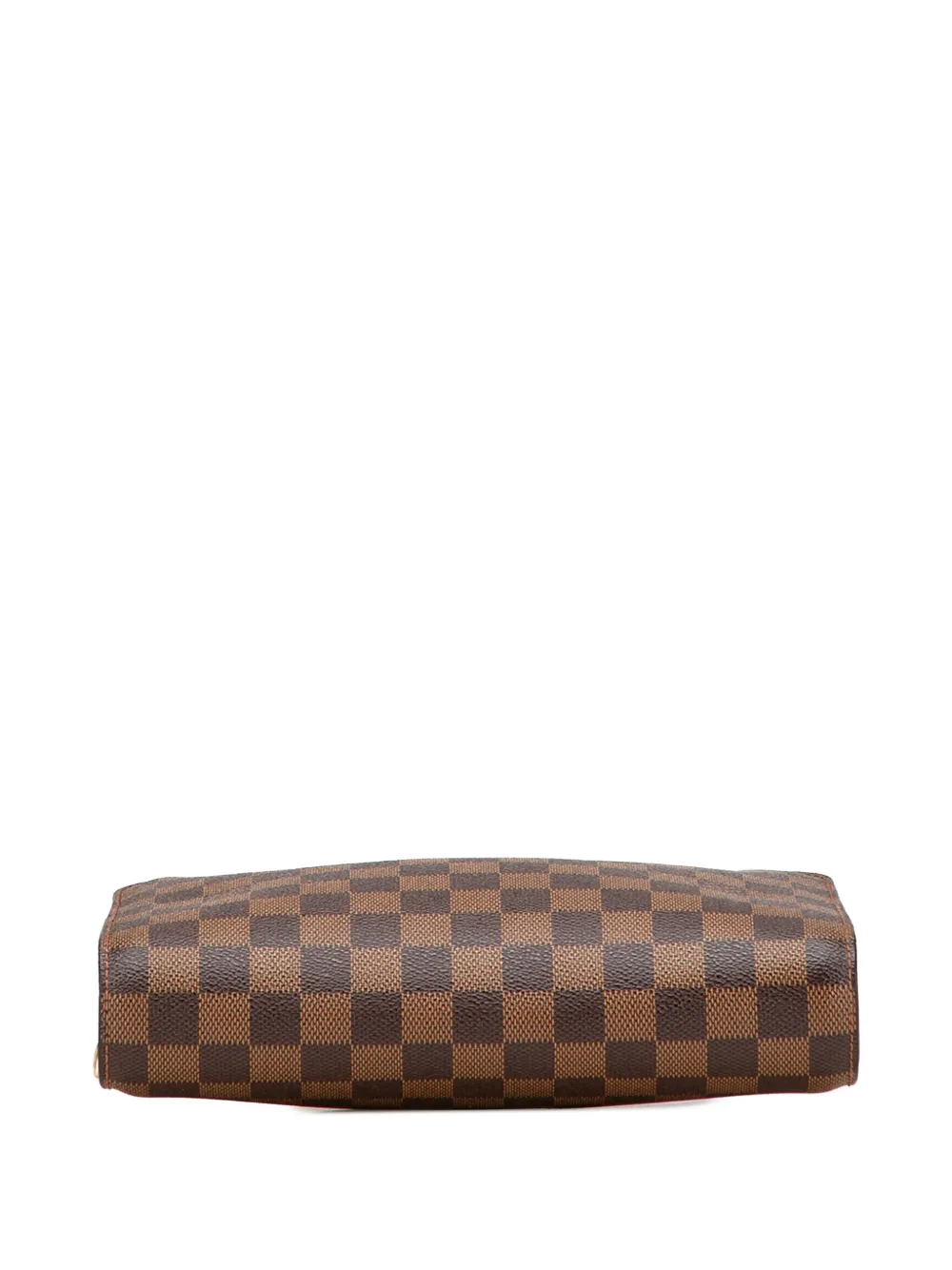 Pre-owned Louis Vuitton 2003 Damier Ebene Saint Louis Pochette Clutch Bag In Brown