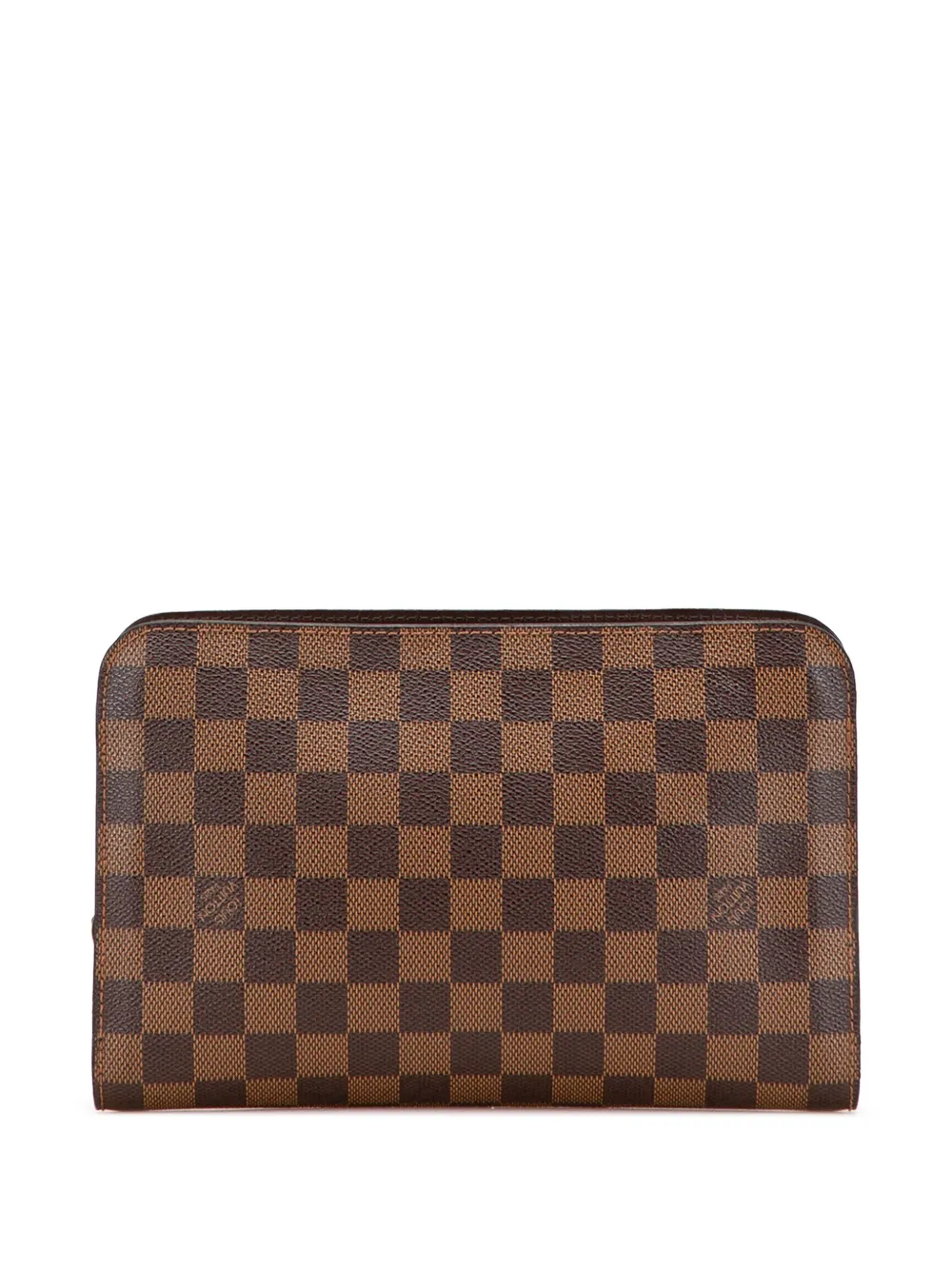 Louis Vuitton Pre-Owned 2003 ダミエ エベヌ ポシェット サンルイ クラッチバッグ - ブラウン Louis Vuitton Pre-Owned 2003 ダミエ エベヌ ポシェット サンルイ クラッチバッグ - ブラウン
