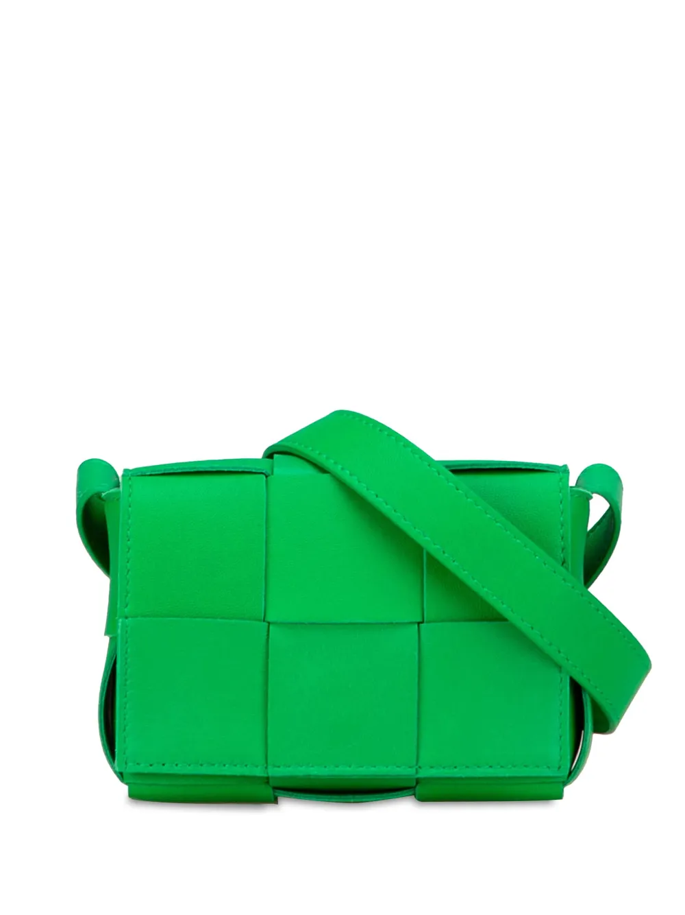 Bottega Veneta Pre-Owned 2012-2025 Candy Nappa Intrecciato Cassette crossbody bag - Verde