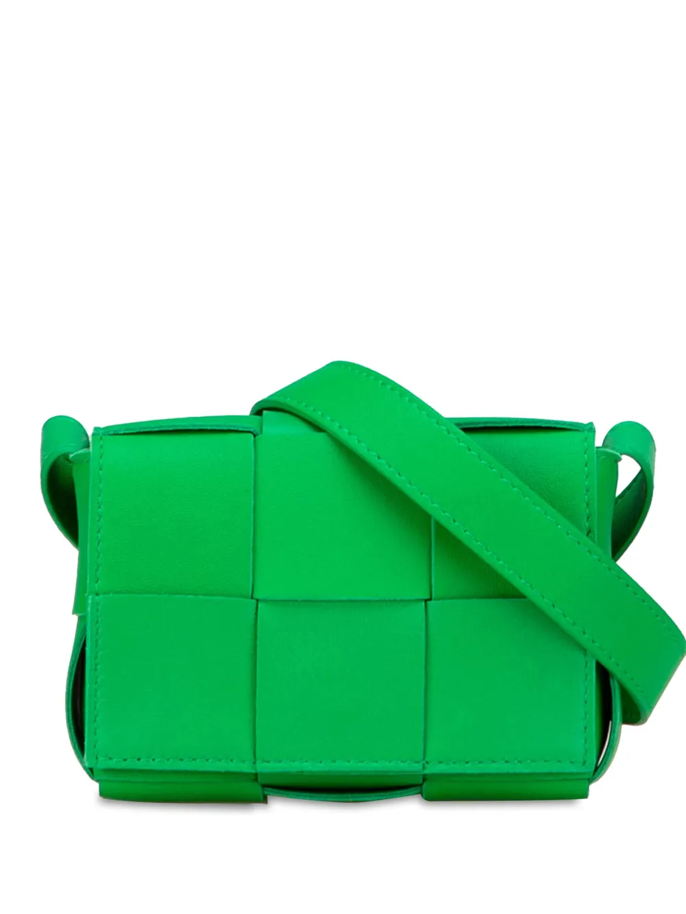 Bottega Veneta Pre-Owned 2012-2025 Candy Nappa Intrecciato Cassette crossbody bag - Verde