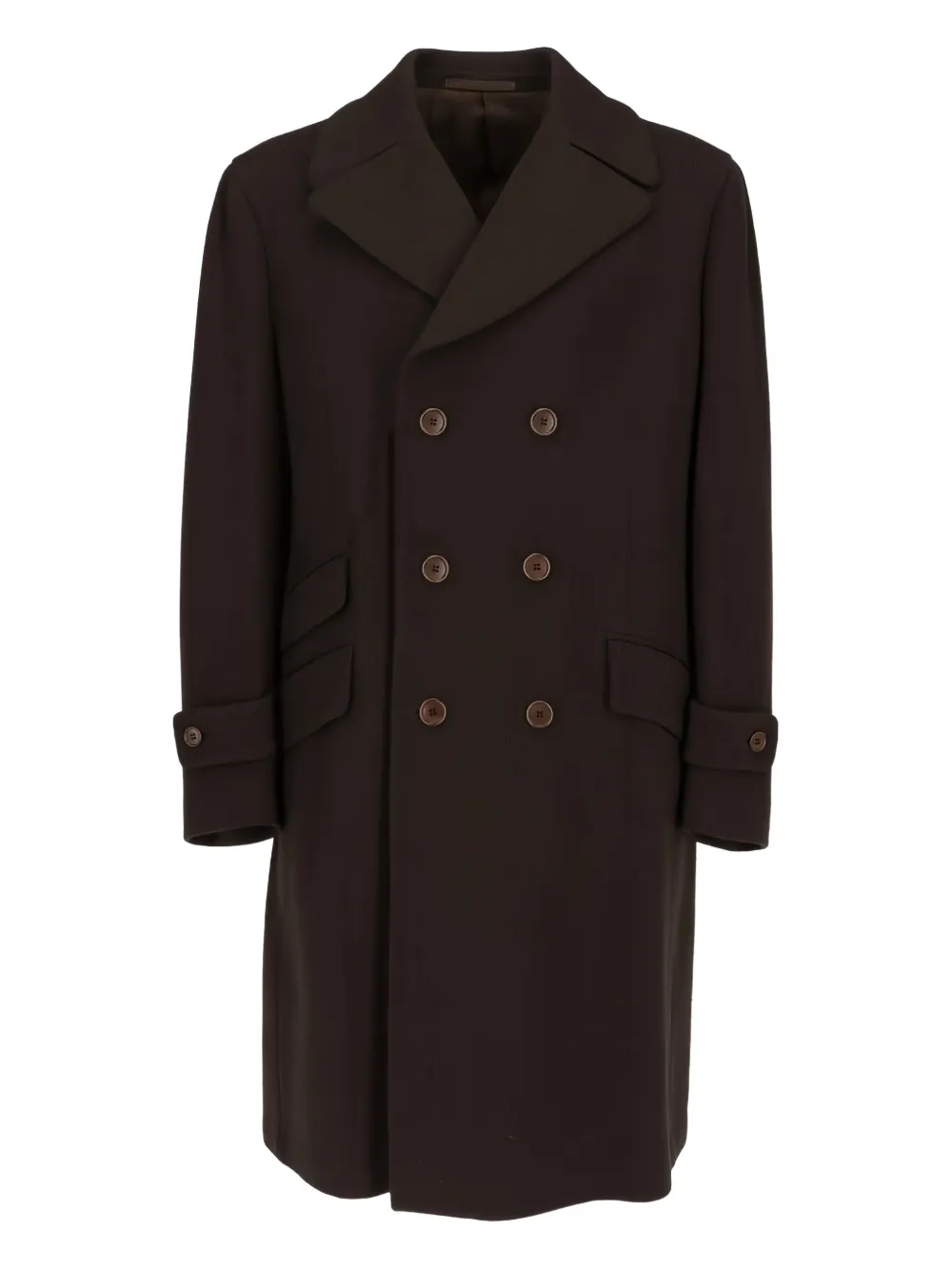 Romeo Gigli Pre-Owned abrigo con doble botonadura 1990 | marrón | Image 1
