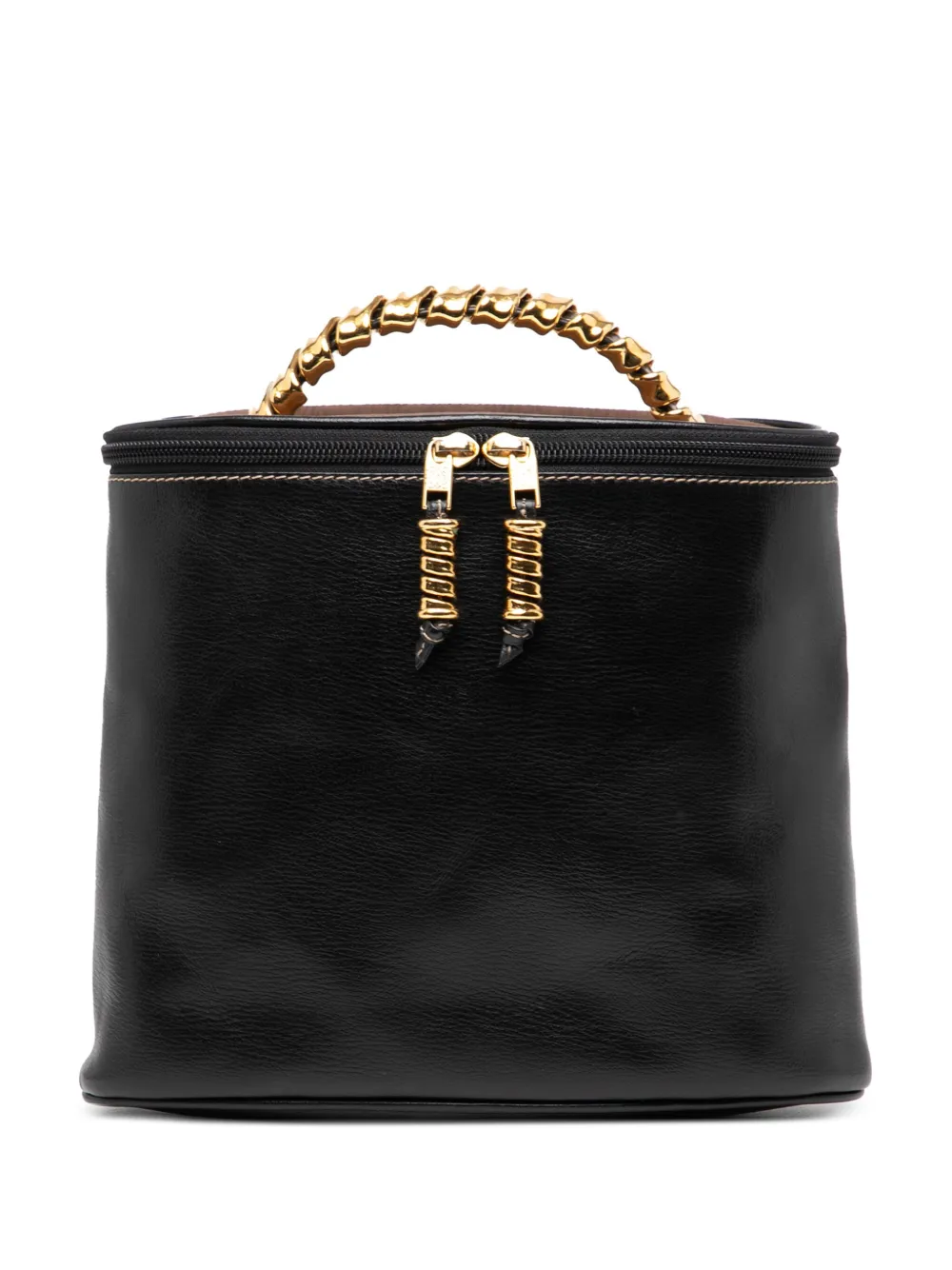 Loewe Pre-Owned 2000-2025 レザー ベラスケス ツイスト バニティバッグ - ブラック