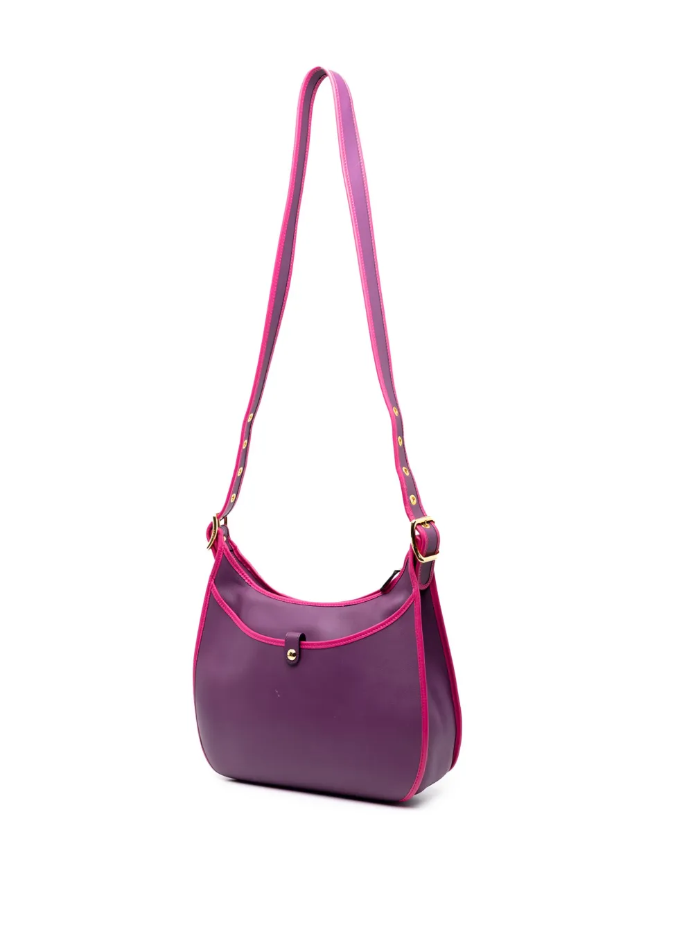 Pre-owned Loewe 2013 Leather Anagram Sofia Crossbody Bag In Pink