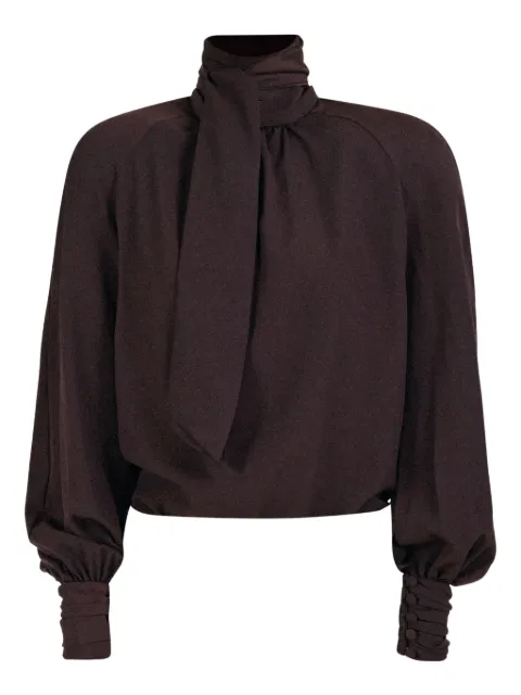 Rowen Rose bow-neck blouse