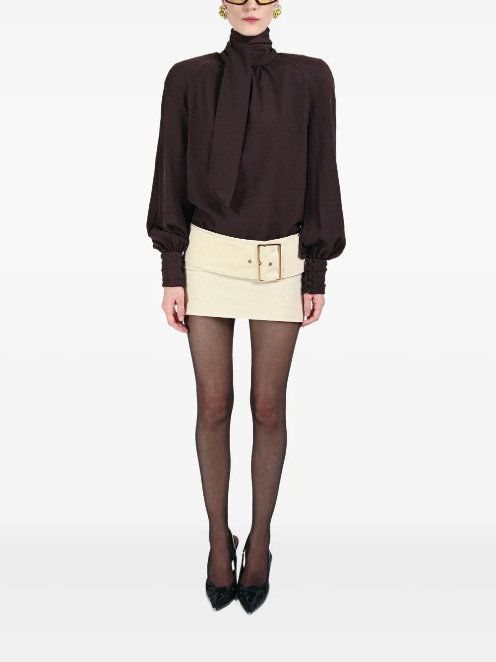 Rowen Rose blusa con cuello de moño | Blusas | Image 2